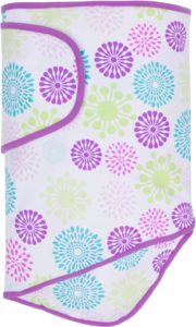 Colorful Bursts with Purple Trim Miracle Blanket
