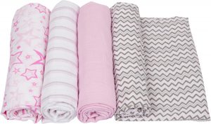 pinks Swaddle 4 pack