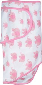 Pink Elephants with Pink Trim Miracle Blanket