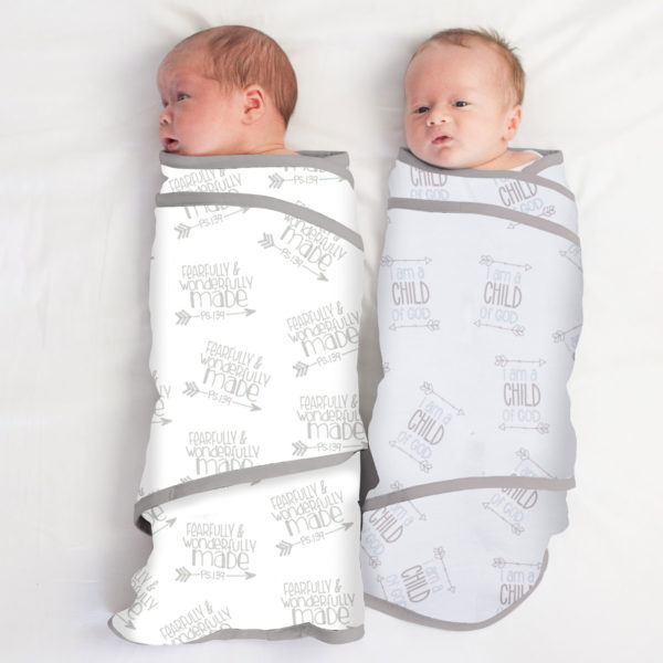 Fearfully and wonderfully made & Child of God Miracle Blankets Babies